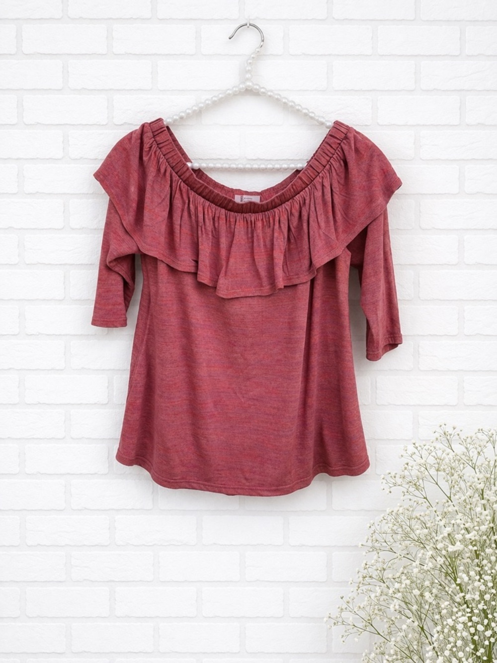Dolan Charla Off The Shoulder Ruffle Top